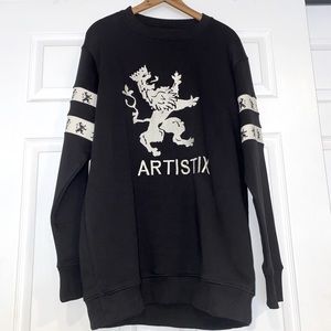 DESIGNER ARTISTIX WOMENS GRAPHIC CREW NECK SIZE M